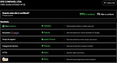 Site verificado e verdadeiro:ssvvcom